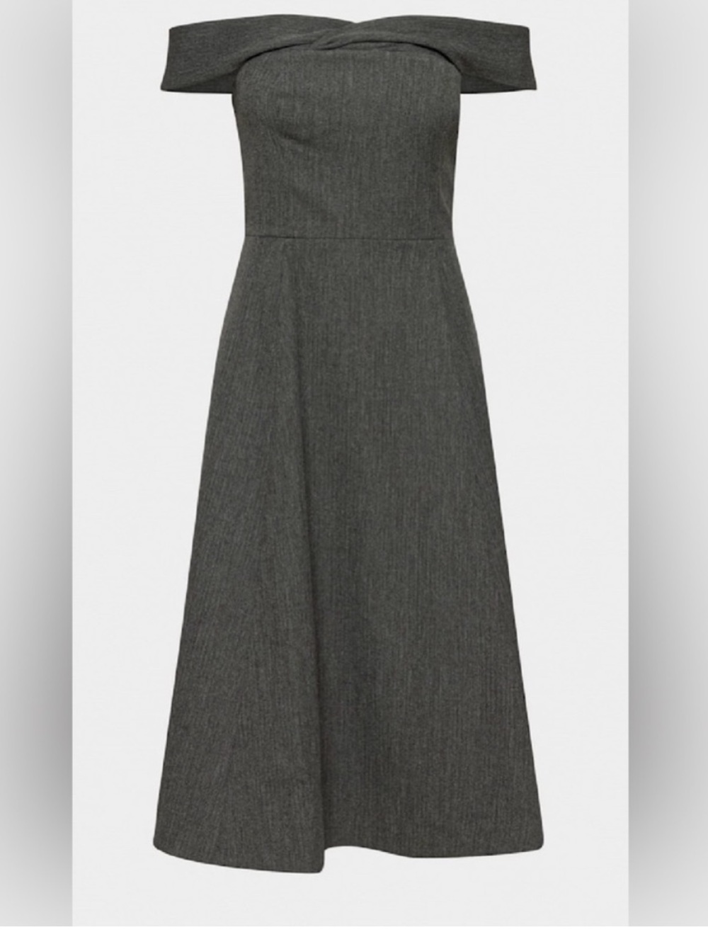 Aritzia Wilfred Victoire Off Shoulder Midi Dress